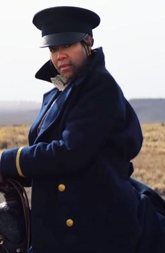 Regina King Trudy Smith The Harder They Fall Trench Pea Coat