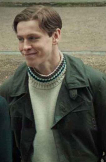The King's Man Harris Dickinson Black Cotton Jacket