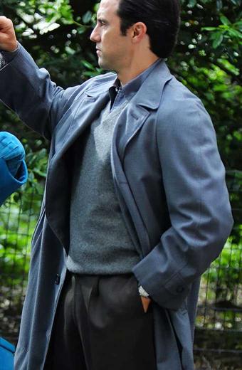 Marvelous Mrs Maisel Milo Ventimiglia Sylvio Long Trench Coat