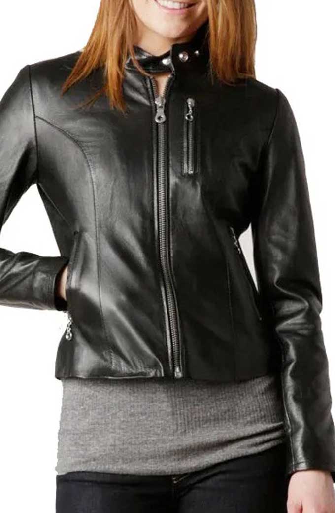 The Matrix Resurrections Carrie-Anne Moss Trinity Leather Jacket