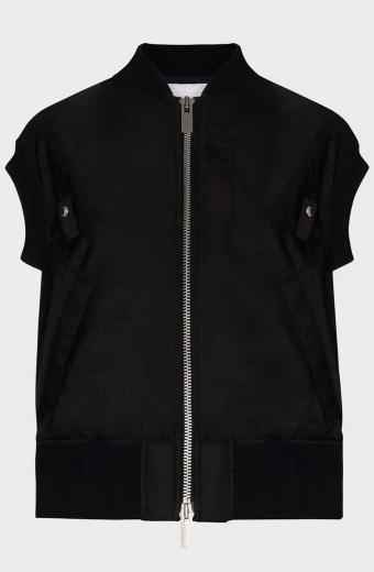 Stella Bak The Morning Show Greta Lee Black Polyester Vest