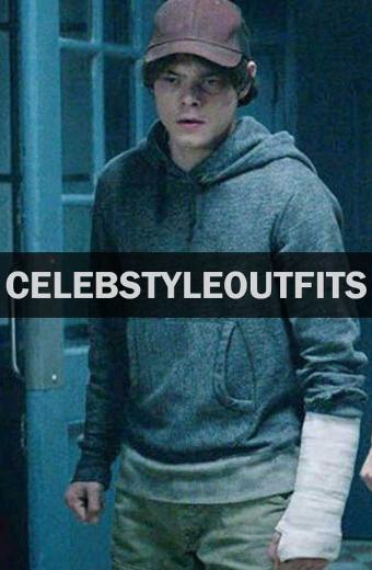 Sam Guthrie The New Mutants Charlie Heaton Grey Fleece Hoodie