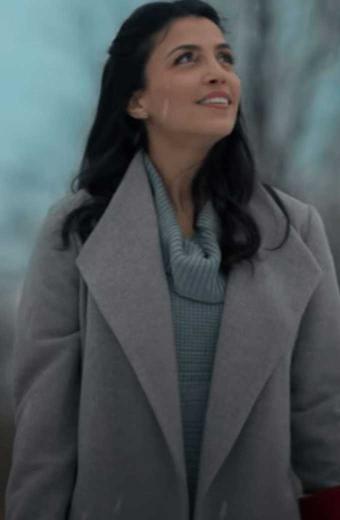 Perfect Pairing Nazneen Contractor Cristina Grey Drape Coat