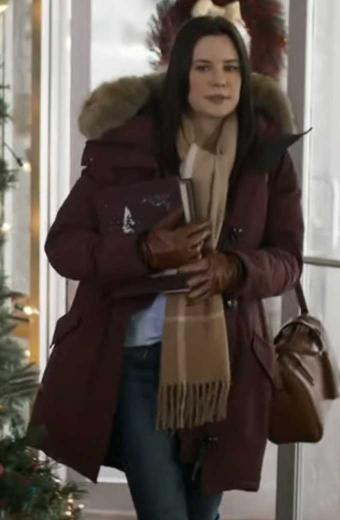 The Picture Of Christmas Ember Morely Maroon Jacket