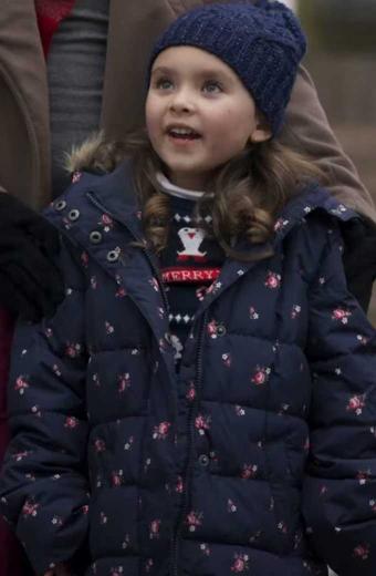 The Picture Of Christmas Emily Hart Blue Puffer Jacket