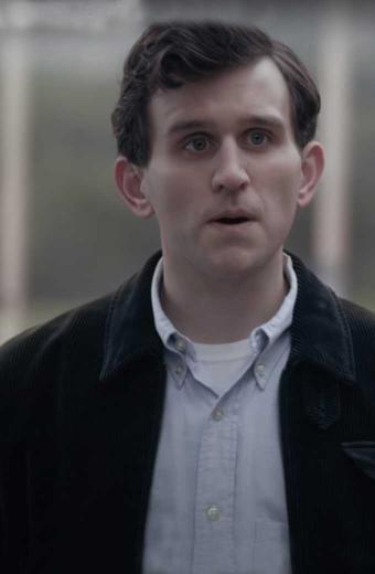 Harry Melling The Queens Gambit Bomber Black Corduroy Jacket