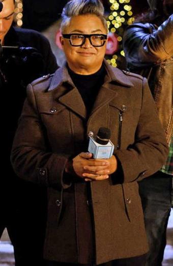 The Real Housewives of the North Pole Alec Mapa Brown Coat