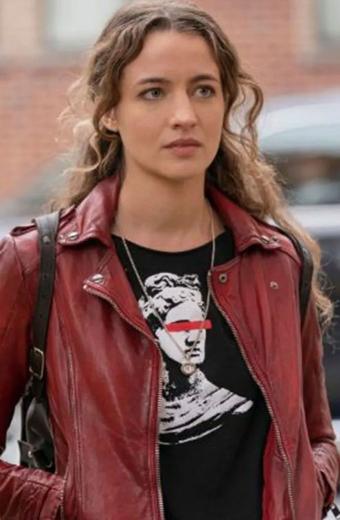 Stella Baker The Republic Of Sarah Cooper Red Biker Jacket