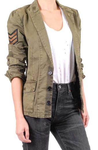 The Rookie Nyla Harper Green Cotton Jacket
