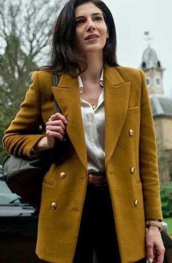 The Sandman Razane Jammal Yellow Trench Coat
