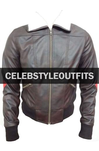 Harley Quinn Jokers Bombshell Brown Cosplay Leather Jacket