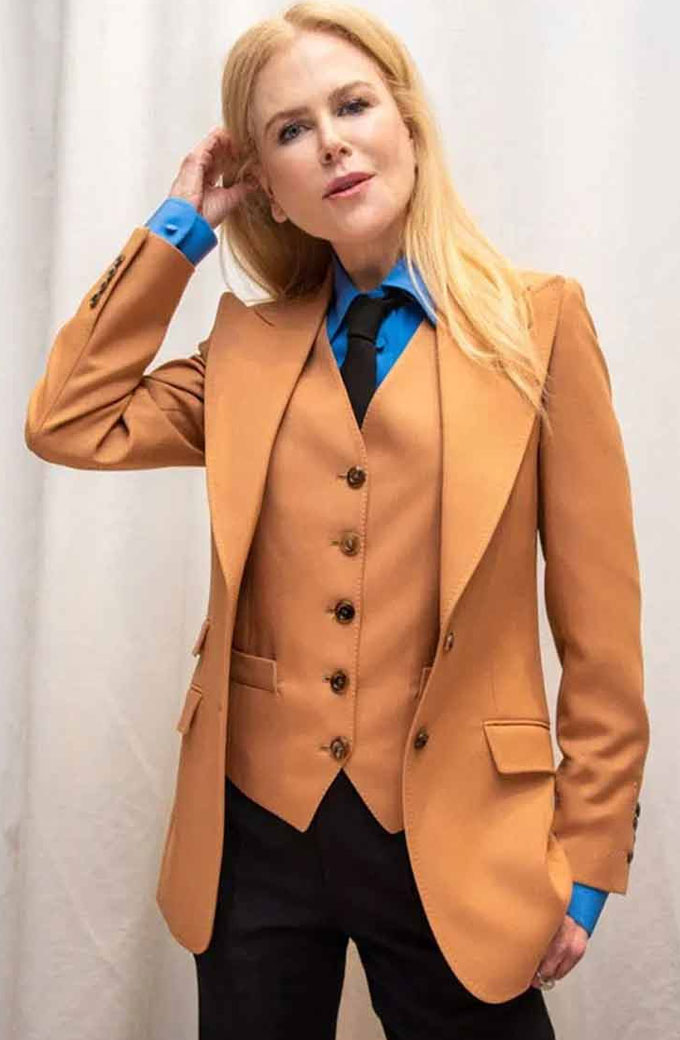 The Undoing Nicole Kidman Grace Fraser Cotton Blazer Suit