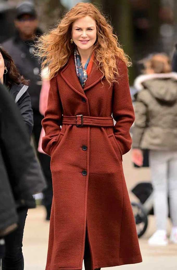 Nicole Kidman Grace Fraser The Undoing Brown Wool Trench Coat