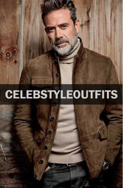 Jeffrey Dean Morgan Negan The Walking Dead Brown Suede Jacket jeffrey-dean-morgan-the-walking-dead-jacket