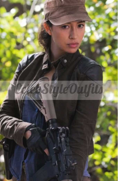 The Walking Dead Christian Serratos Rosita Espinosa Jacket the-walking-dead-christian-jacket
