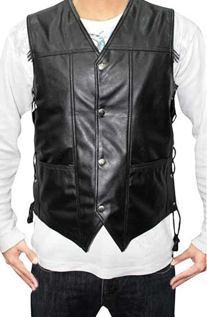 The Walking Dead Norman Reedus Daryl Dixon Black Cosplay Vest norman-reedus-daryl-dixon-the-walking-dead-vest