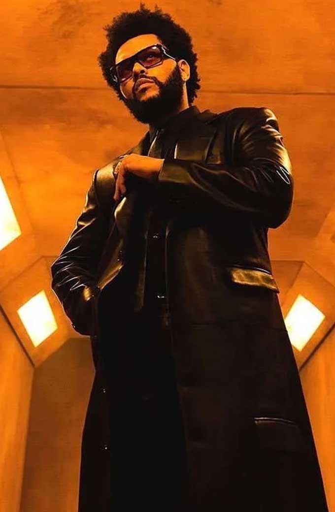 Take My Breath The Weeknd Black Leather Coat