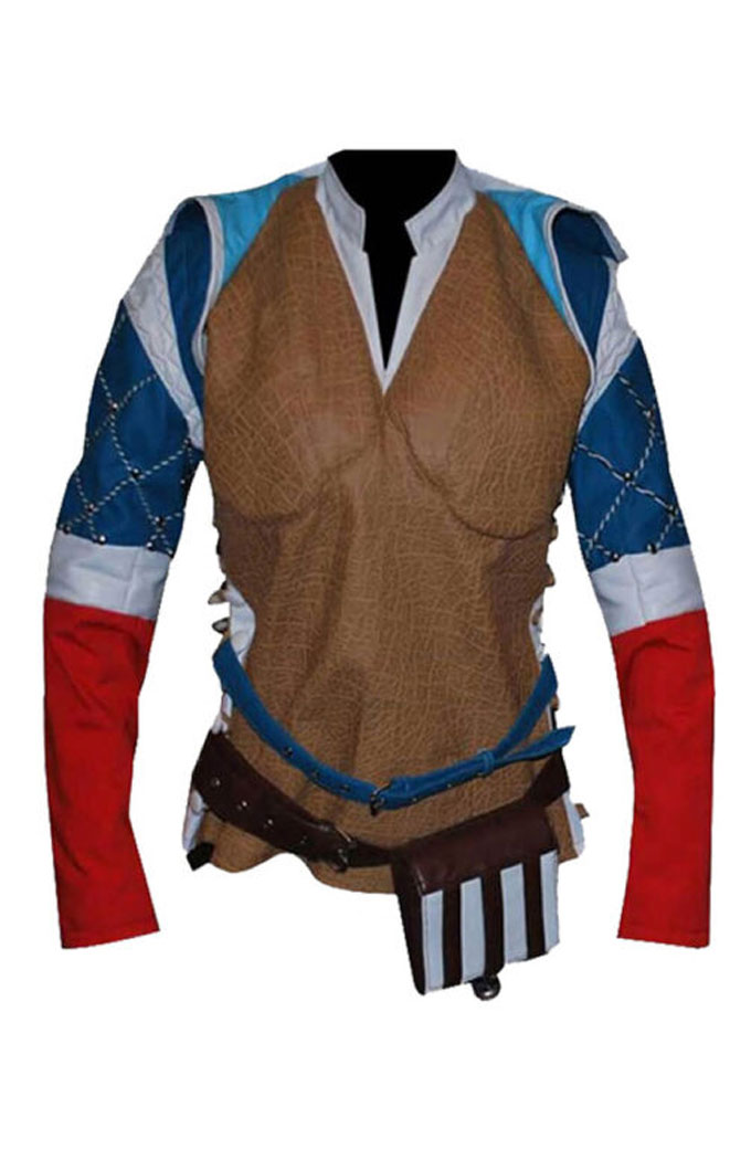 Triss Merigold The Witcher Brown Cosplay Leather Jacket