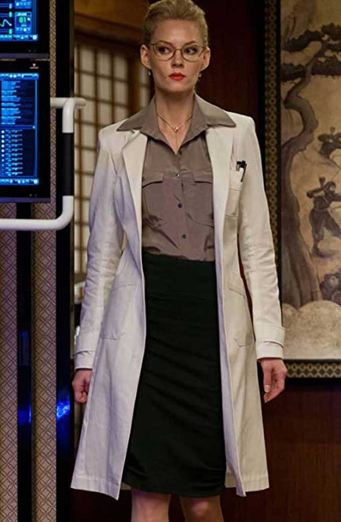 Ophelia Sarkissian The Wolverine White Cotton Coat the-wolverine-svetlana-trench-coat