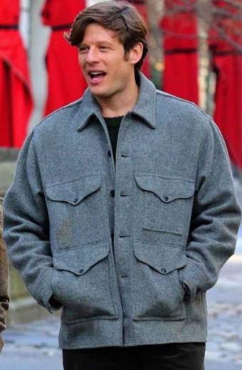 George Claire Things Heard Seen James Norton Grey Wool Jacket