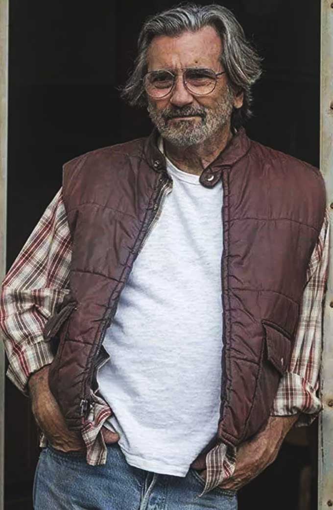 Nicky Pearson This Is Us Griffin Dunne Quilted Burgundy Vest