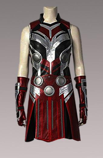 Jane Foster Thor Natalie Portman Silver Cosplay Leather Vest