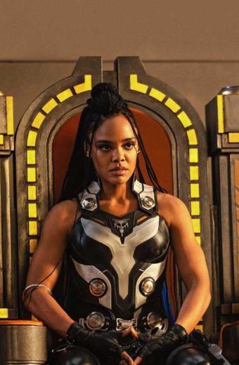 Valkyrie Thor Tessa Thompson Black Cosplay Leather Vest