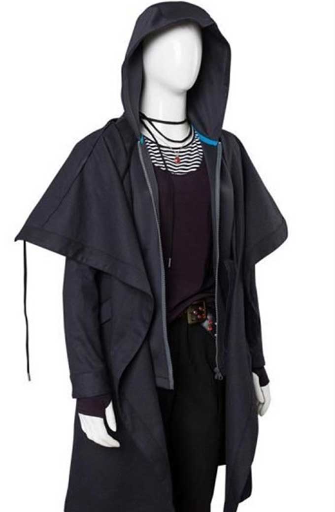 Titans TV Series Rachel Roth Black Cotton Hooded Coat