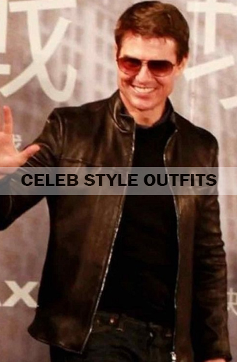 Jack Harper Oblivion Premiere Tom Cruise Black Biker Jacket