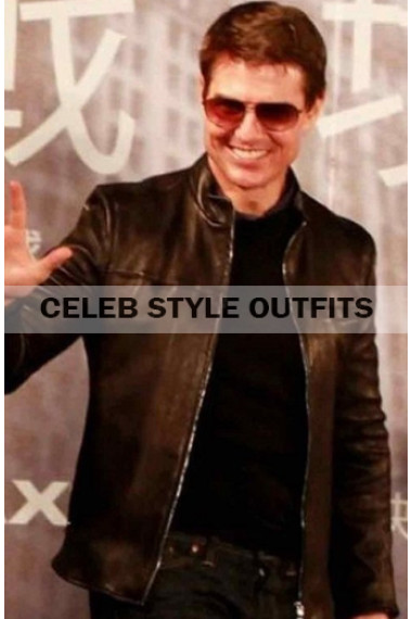 Jack Harper Oblivion Premiere Tom Cruise Black Biker Jacket
