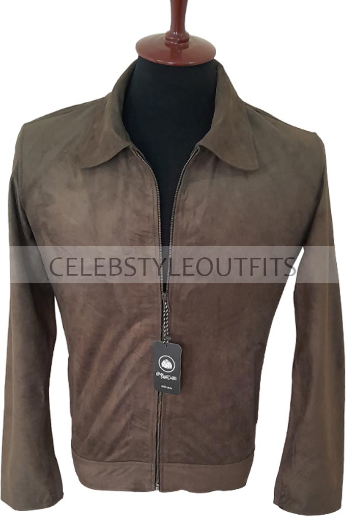 Tom Cruise Jack Harper Oblivion Grey Suede Leather Jacket