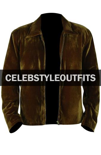 Tom Cruise Jerry Maguire Mens Casual Brown Velvet Jacket