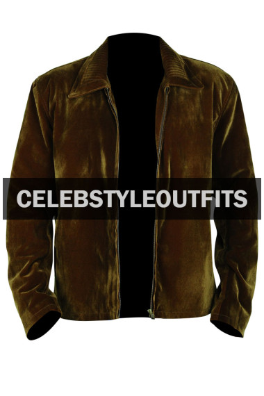Tom Cruise Jerry Maguire Mens Casual Brown Velvet Jacket