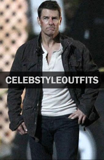 Jack Reacher Tom Cruise Never Go Back Black Cotton Jacket