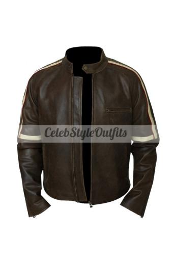 War Of The Worlds Ray Ferrier Tom Cruise Biker Stripes Jacket