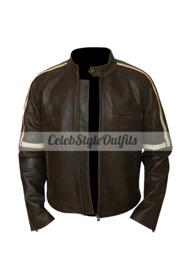 War Of The Worlds Ray Ferrier Tom Cruise Biker Stripes Jacket