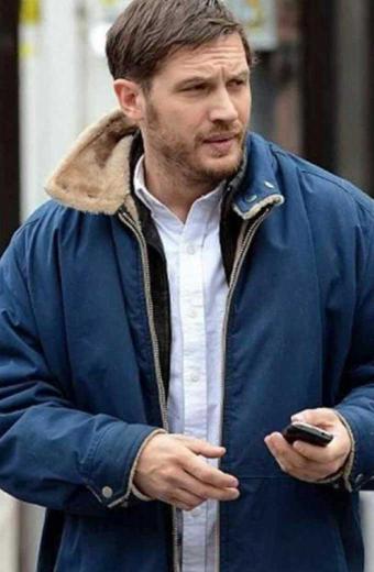The Drop Movie Bob Saginowski Tom Hardy Blue Cotton Jacket