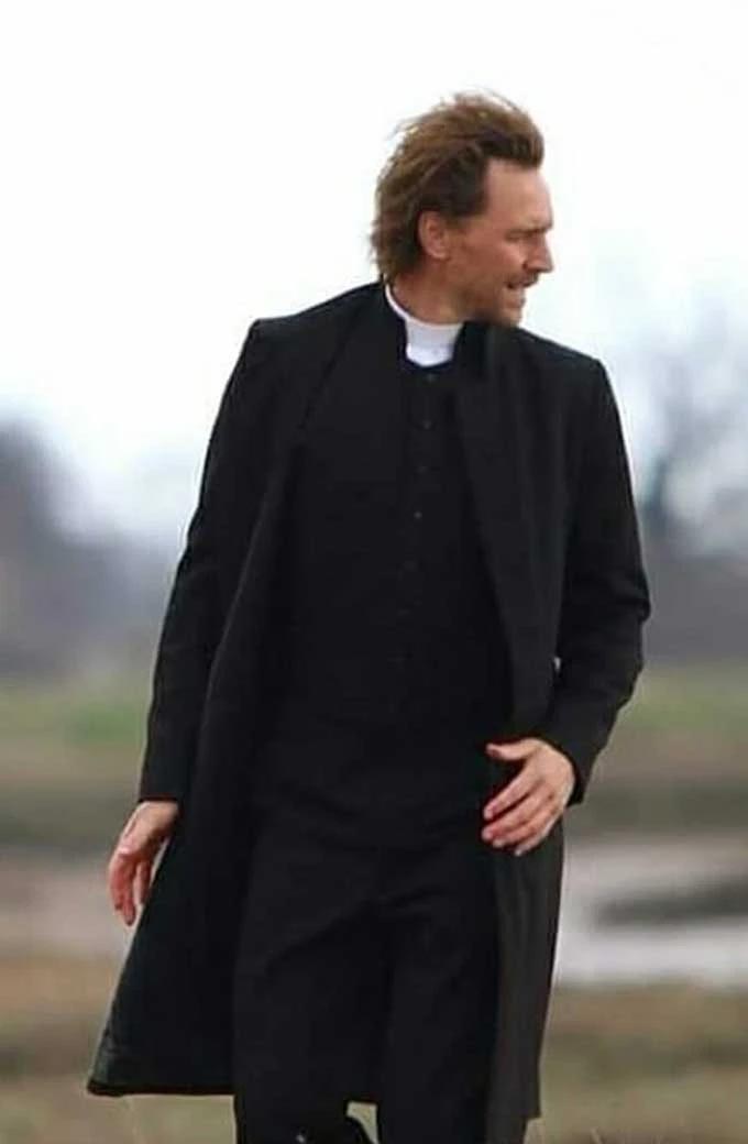 Tom Hiddleston The Essex Serpent Will Ransome Black Wool Coat