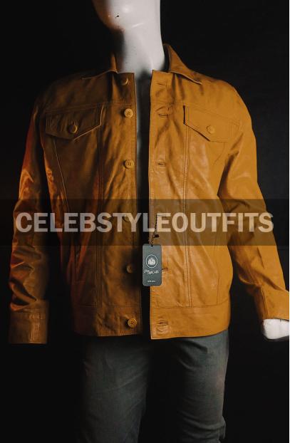 Transformers Cade Yeager Mark Wahlberg Yellow Leather Jacket transformers-cade-yeager-jacket