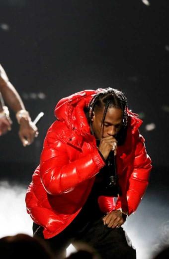 Travis Scott BET Hip Hop Awards Hooded Quilted Puffer Jacket