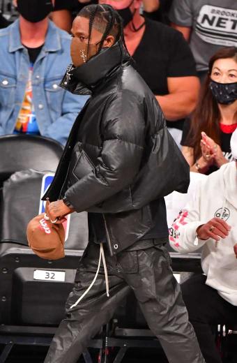 Travis Scott Brooklyn Nets v Milwaukee Bucks Puffer Jacket