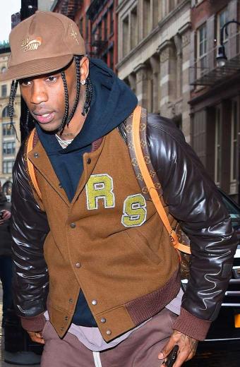 Travis Scott Raf Simons Virginia Creeper Bomber Varsity Jacket