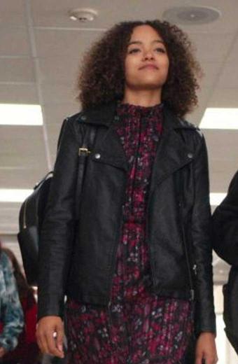Tabitha Foster Quintessa Swindell Trinkets Black Biker Jacket
