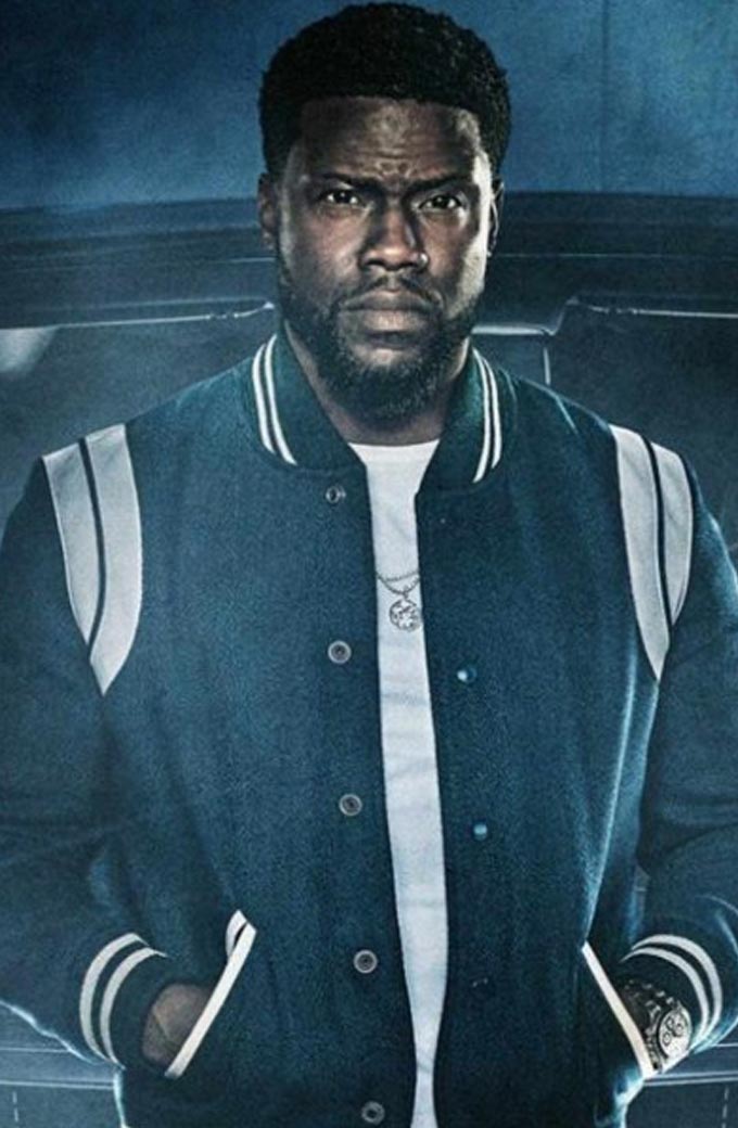 Kevin Hart True Story Kid Blue Fleece Bomber Varsity Jacket