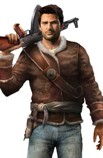 Uncharted Nathan Drake Gaming Brown Cosplay Fur Suede Jacket