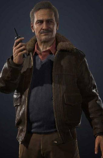 Uncharted Victor Sullivan Bomber Brown Cosplay Leather Jacket