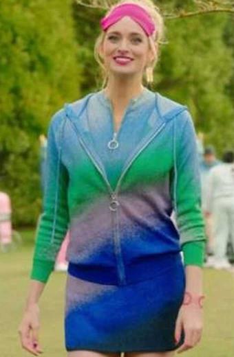 Upload Allegra Edwards Ingrid Kannerman Blue Fleece Hoodie