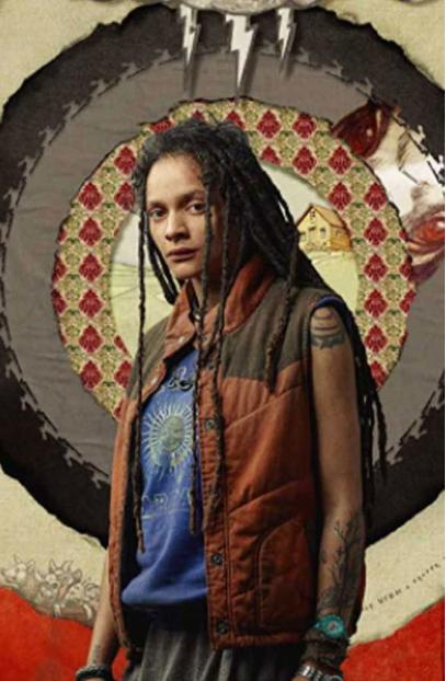 Utopia Sasha Lane Jessica Hyde Orange Satin Puffer Vest utopia-sasha-lane-satin-vest