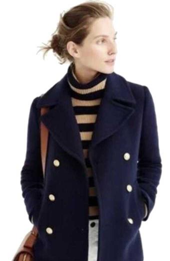 Virgin River Lexa Doig Paige Lassiter Blue Wool-Blend Peacoat