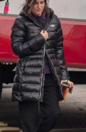 Kathryn Hahn Agatha Harkness WandaVision Quilted Puffer Coat